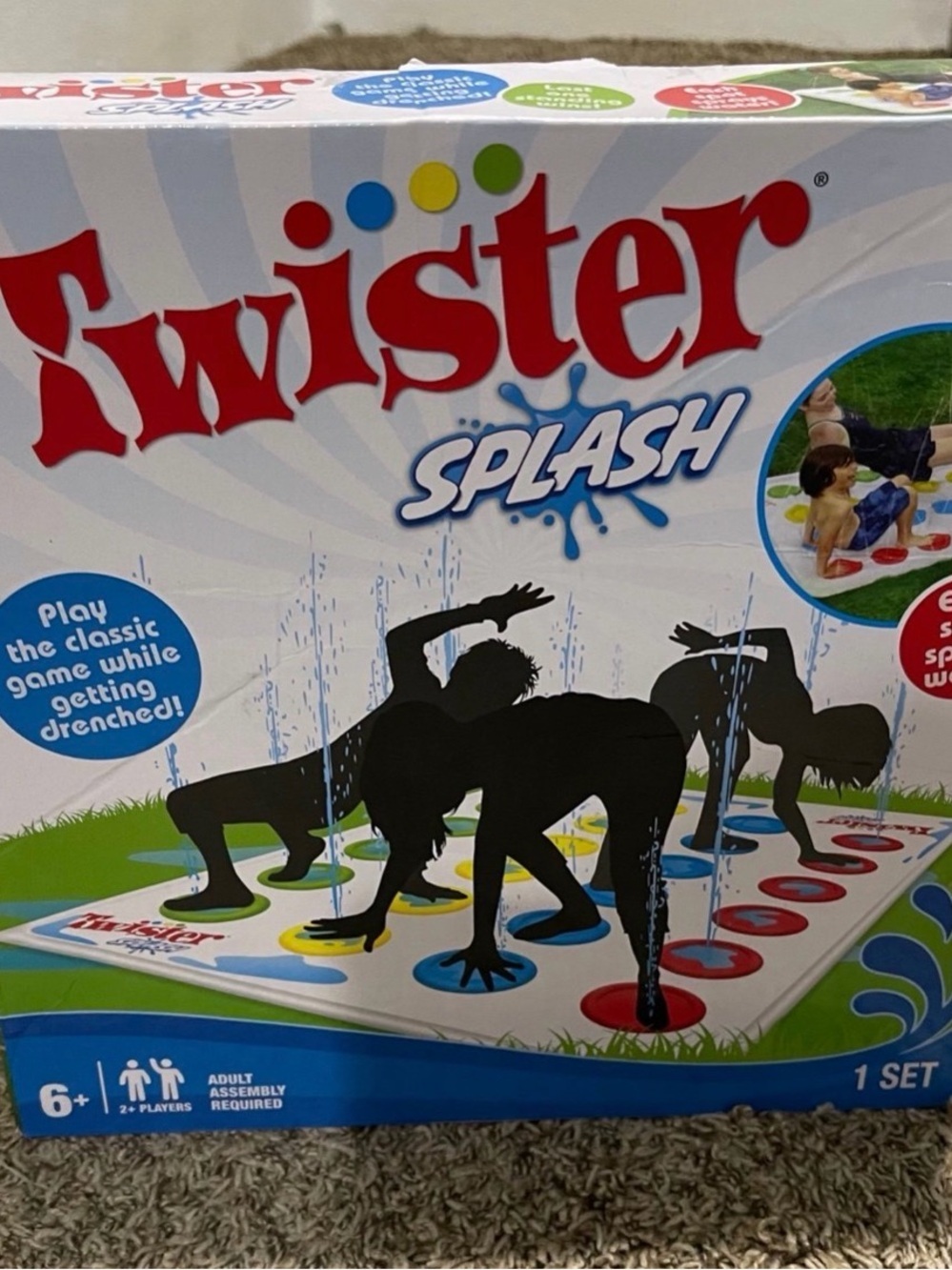 Twister Splash Game Mat in Red, Blue, Yellow, Green